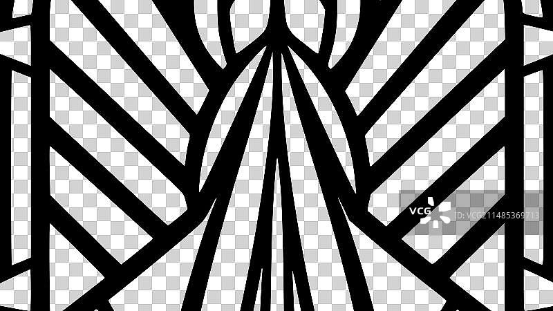 彩色玻璃 - 简约剪影图片素材