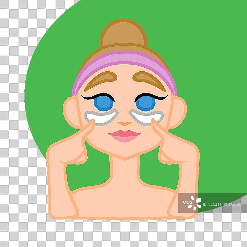 去除黑眼圈的眼部贴片图片素材