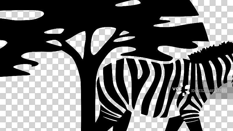 非洲 - 黑白隔离图标图片素材