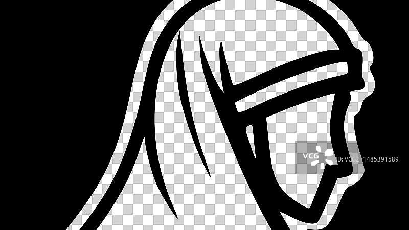 伊斯兰教简约扁平风格标志图片素材