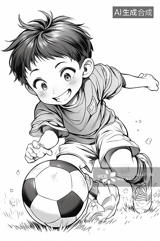 【AI数字艺术】教辅黑白线稿插画图片素材