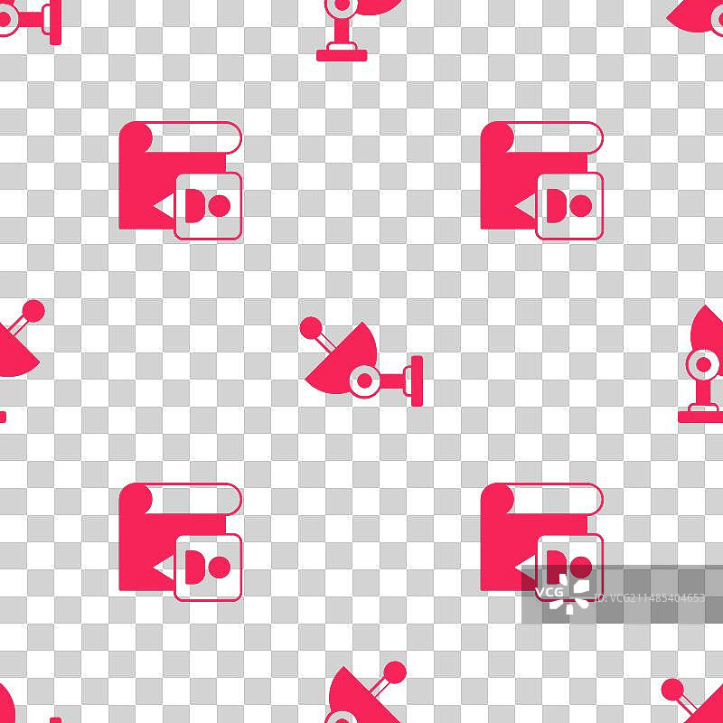 带位置标记和雷达的折叠地图图案合集图片素材