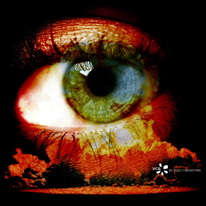 人眼与核爆炸图片素材