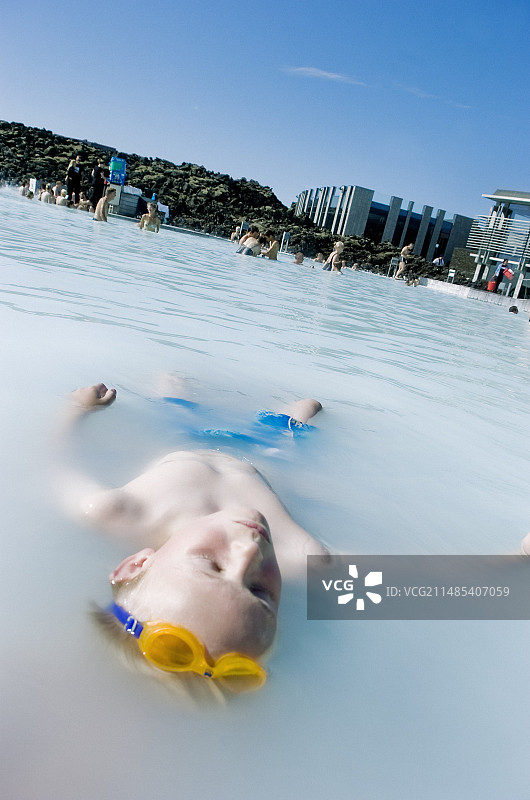 冰岛蓝湖地热温泉图片素材
