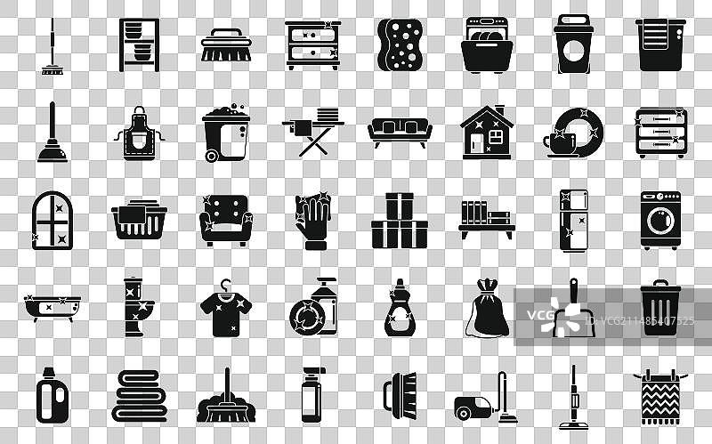 整理图标，简约家具房间图片素材