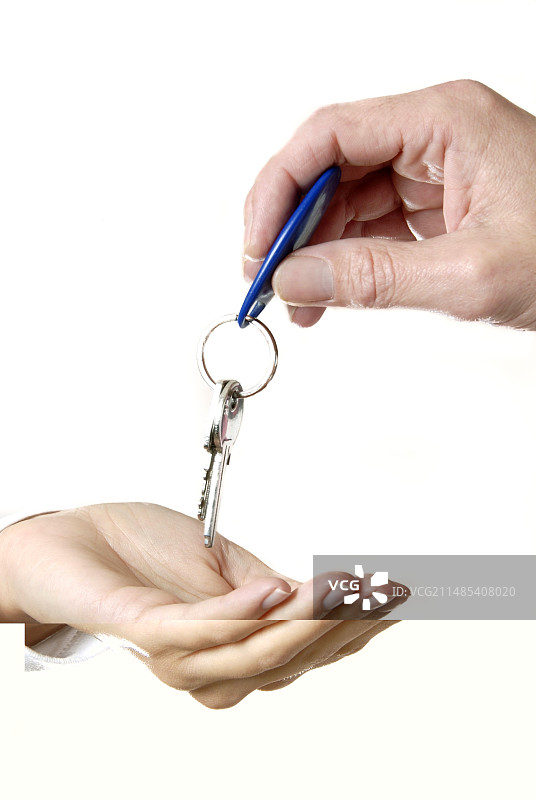 钥匙交接图片素材