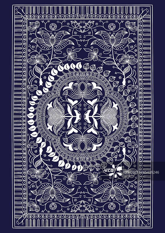 传统纹样文物白描线描苗族花纹图片素材