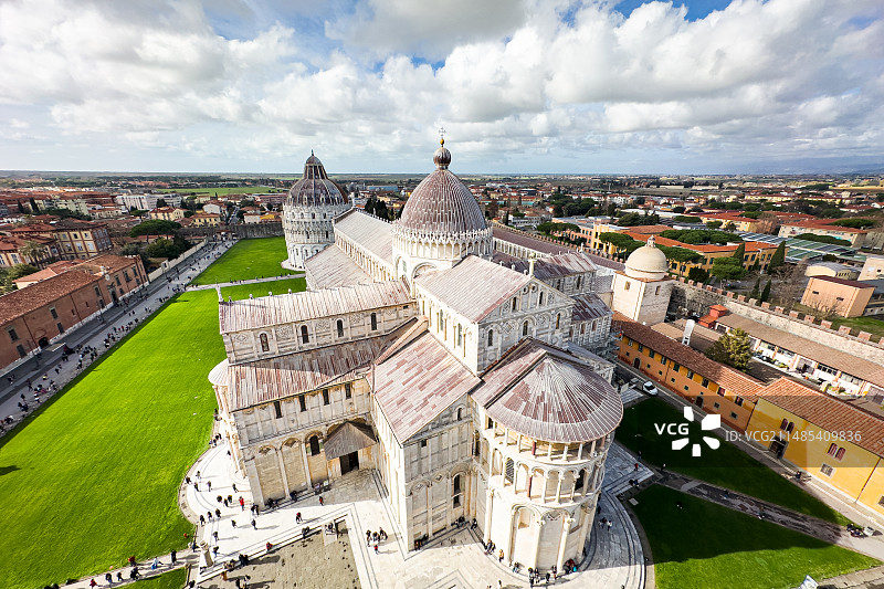 比萨大教堂俯拍图片素材