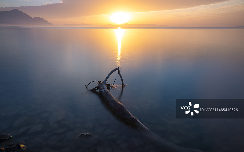 新疆农三师图木舒克小海子水库景观图片素材