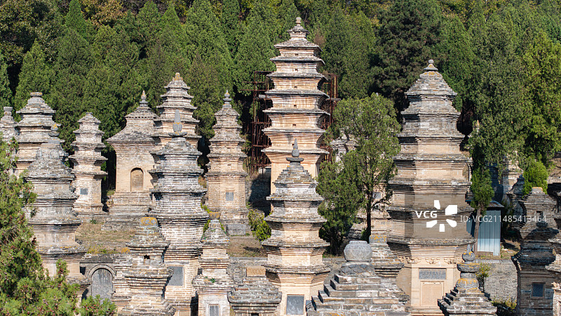 少林塔林图片素材