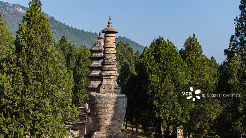 少林塔林图片素材