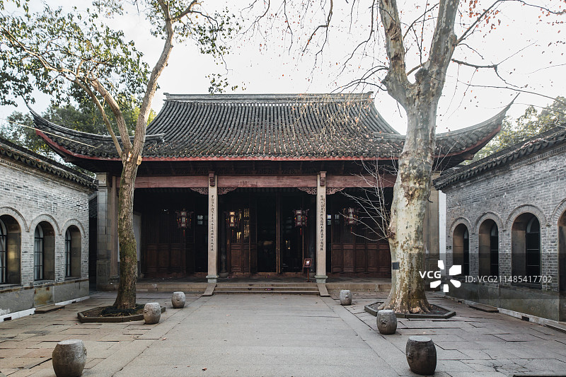 浙江湖州南浔古镇的丝业会馆（大运河丝业会馆及丝商建筑)图片素材