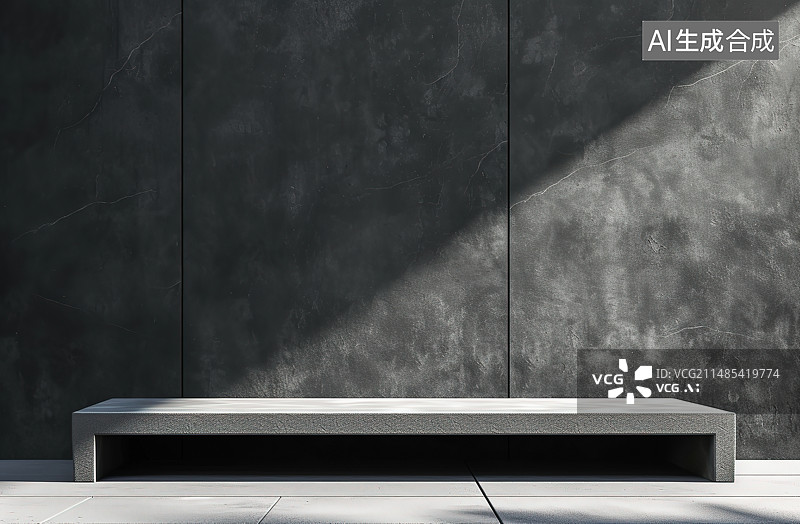 【AI数字艺术】靠墙的空座位图片素材