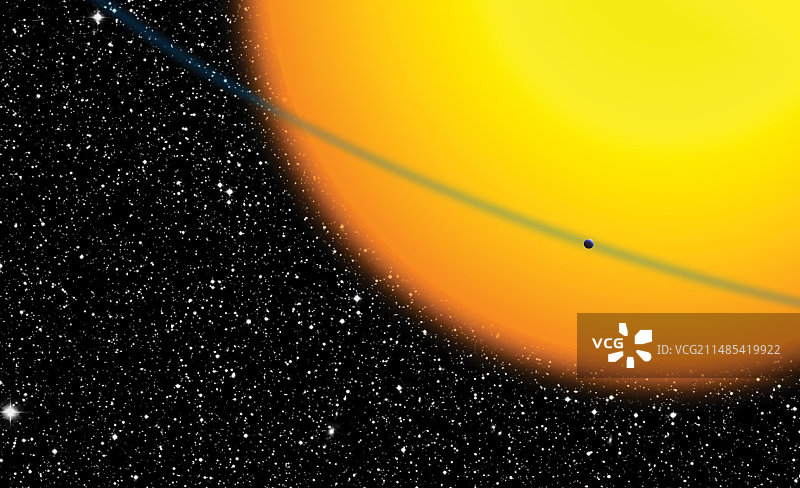 外星恒星凌日行星艺术图图片素材