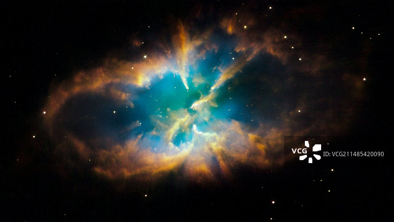 NGC 2818行星状星云,哈勃空间望远镜图像图片素材
