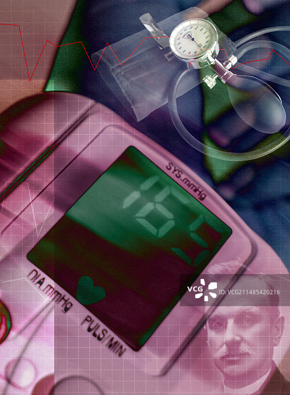 血压测量设备概念艺术图片素材