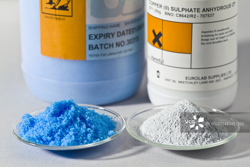 硫酸铜结晶图片素材