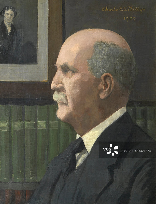 英国物理学家威廉·亨利·布拉格图片素材