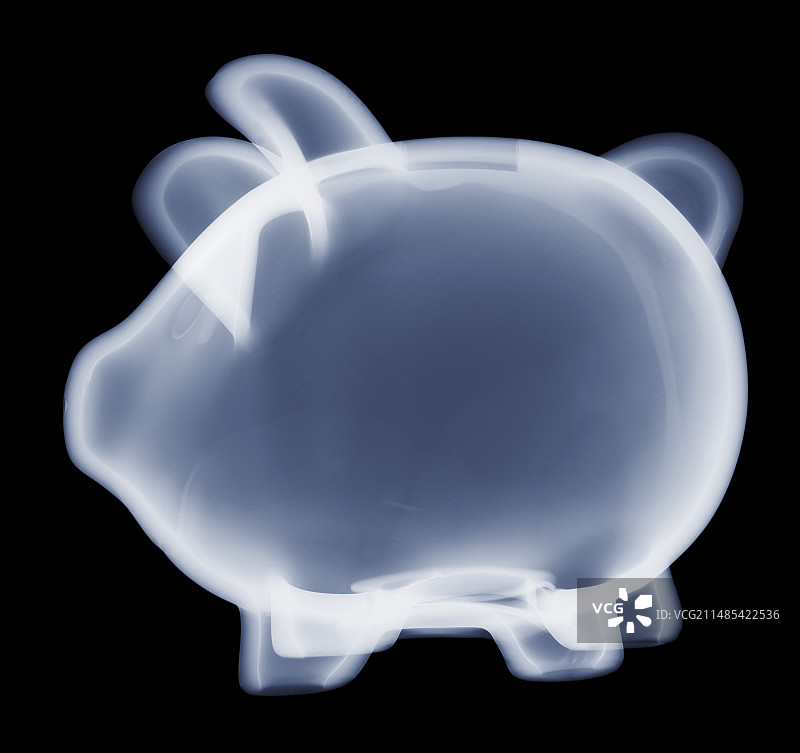储蓄罐X光片图片素材