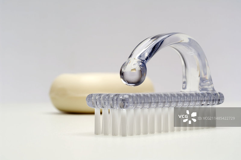 指甲刷和肥皂图片素材