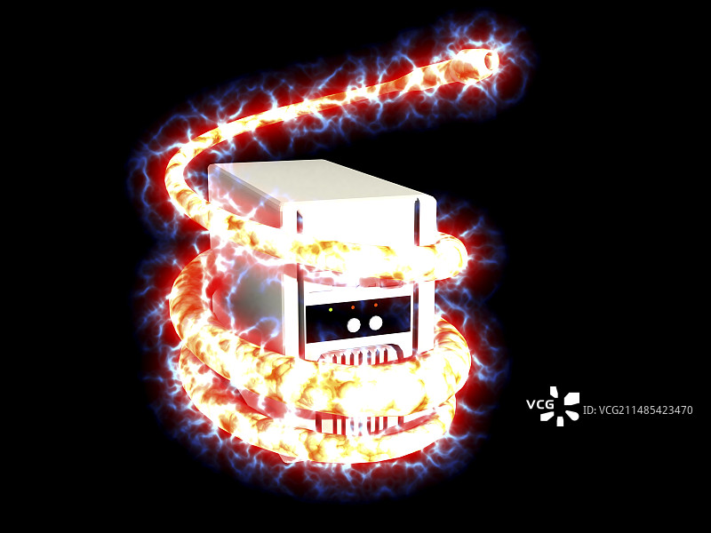 互联网蠕虫电脑艺术作品图片素材