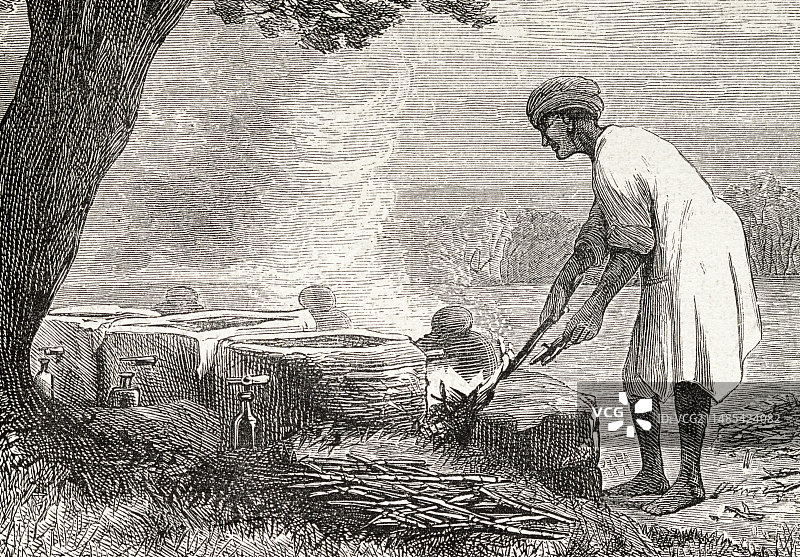 马达加斯加的甘蔗蒸馏图片素材