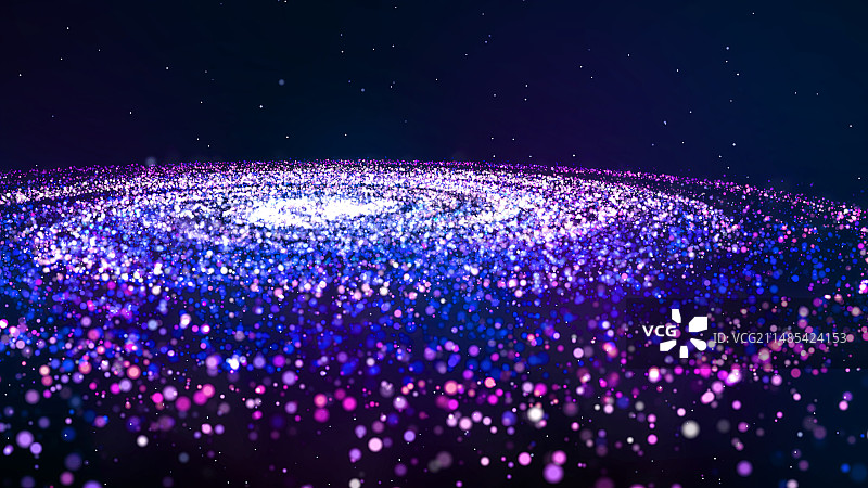 星云粒子旋转穿梭宇宙图片素材