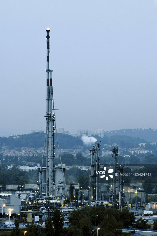 法国炼油厂图片素材