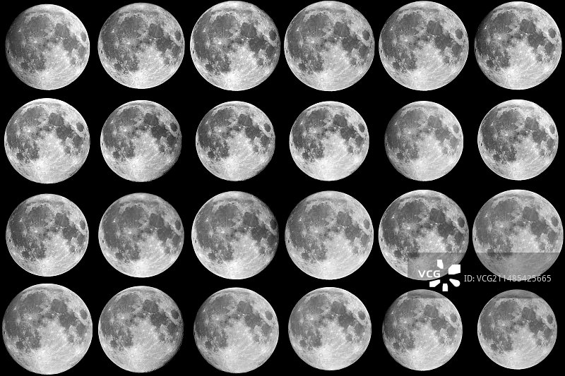 月球天平动序列图片素材