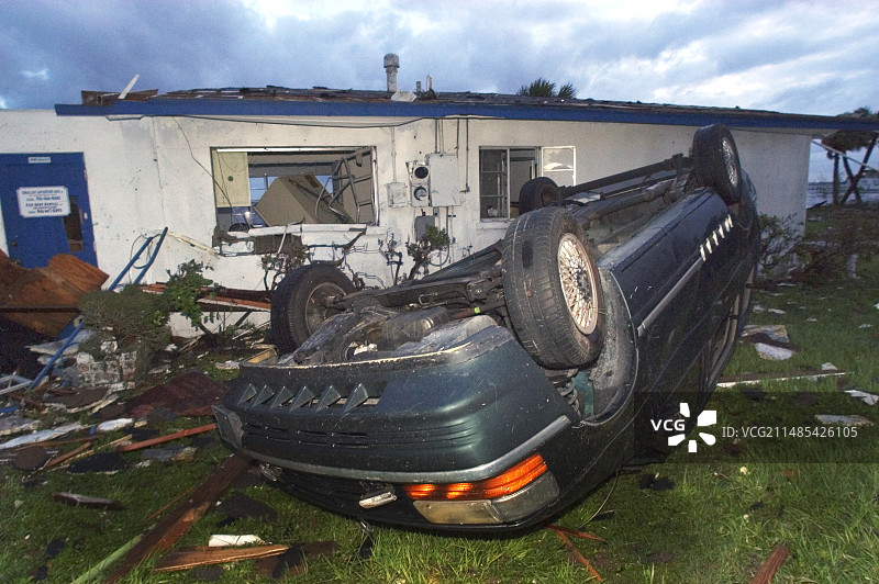 飓风破坏图片素材