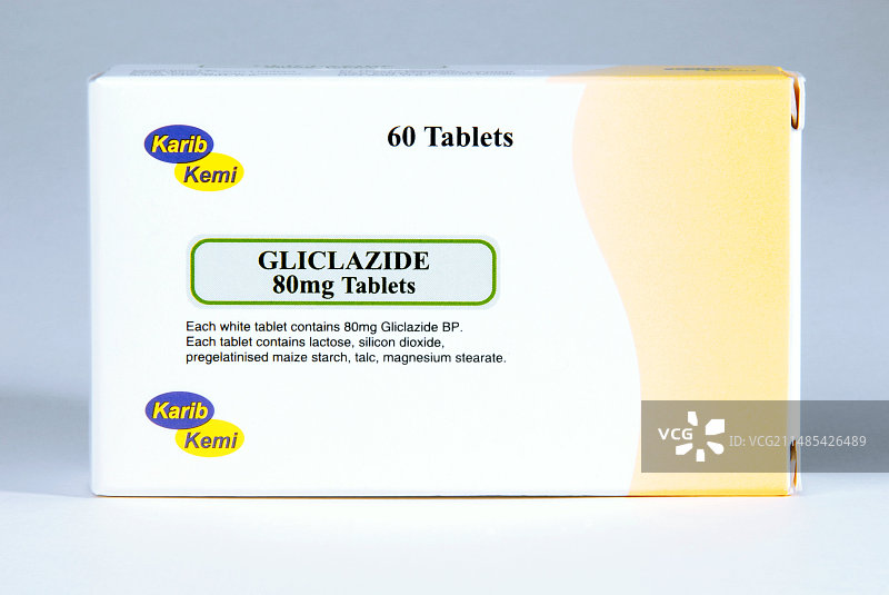 格列齐特糖尿病药物包装图片素材