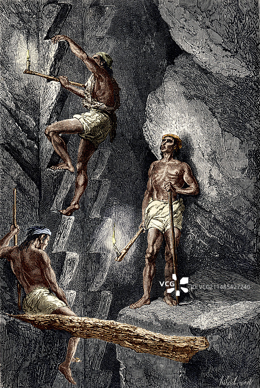 墨西哥奇瓦瓦州的矿工图片素材