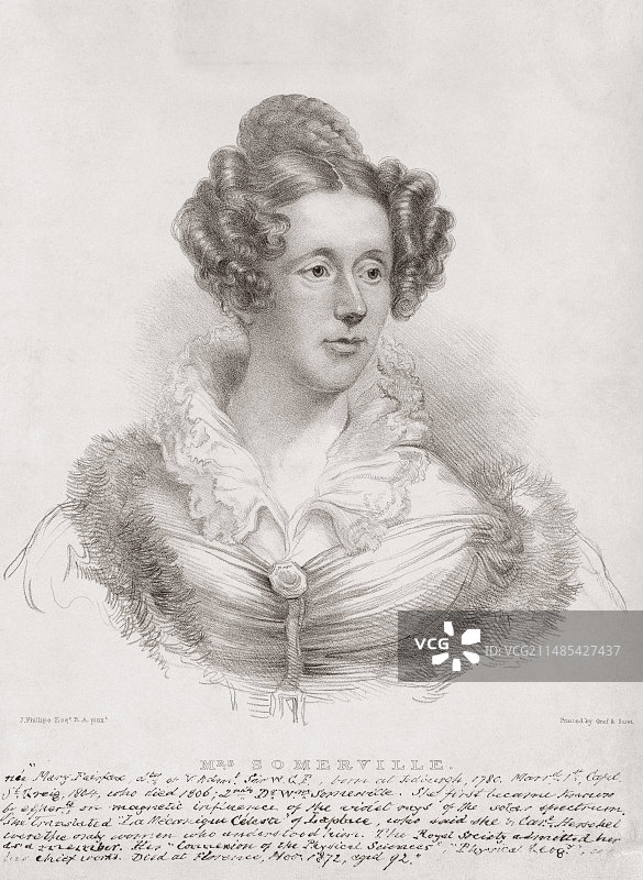 玛丽·萨默维尔,苏格兰数学家图片素材