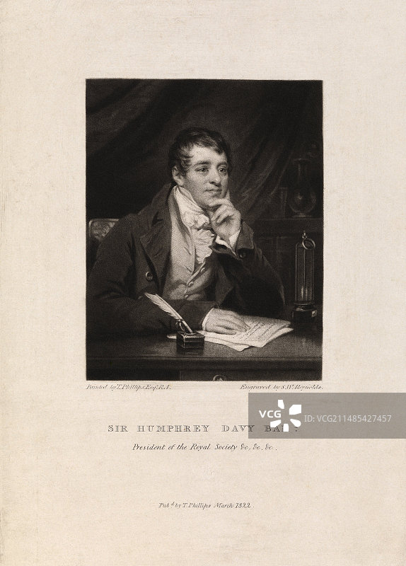 英国化学家汉弗莱·戴维图片素材