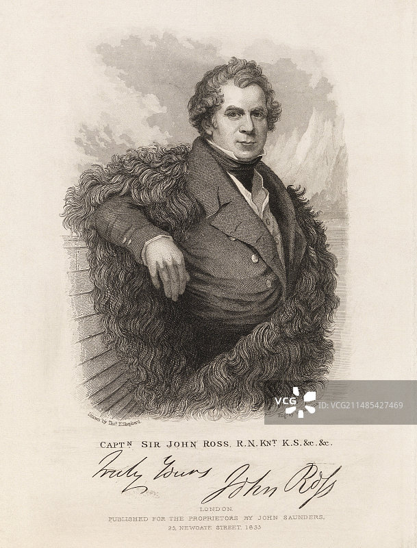 苏格兰北极探险家约翰·罗斯图片素材