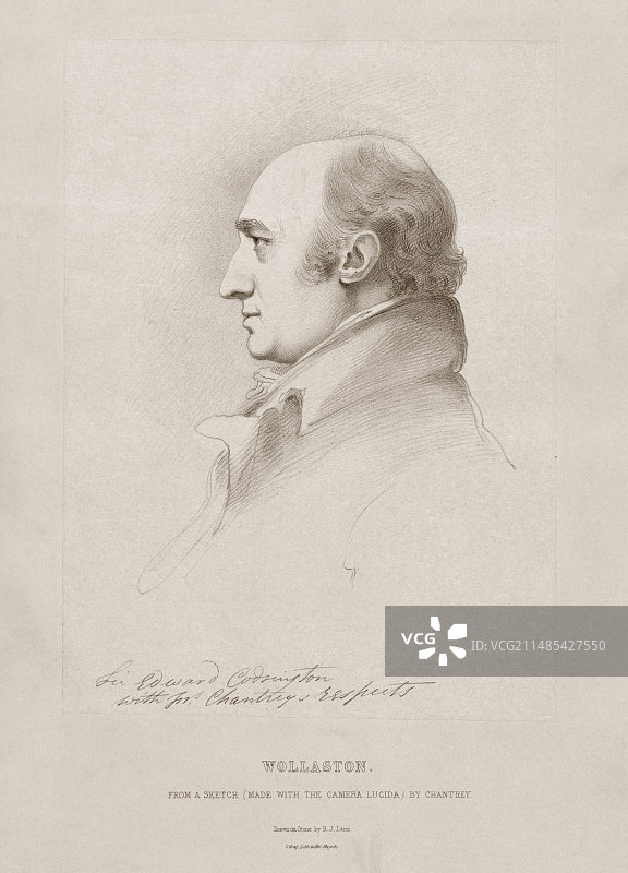 英国化学家威廉·沃拉斯顿图片素材