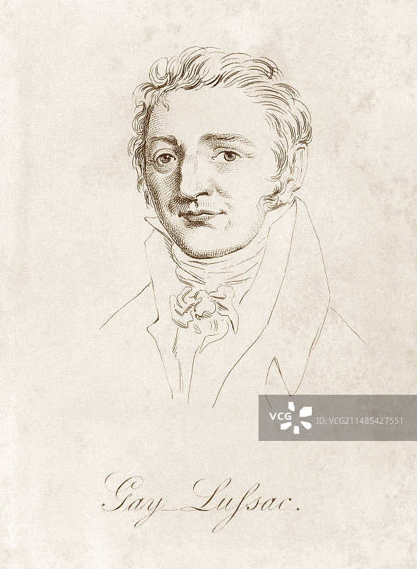 法国化学家约瑟夫·盖-吕萨克图片素材