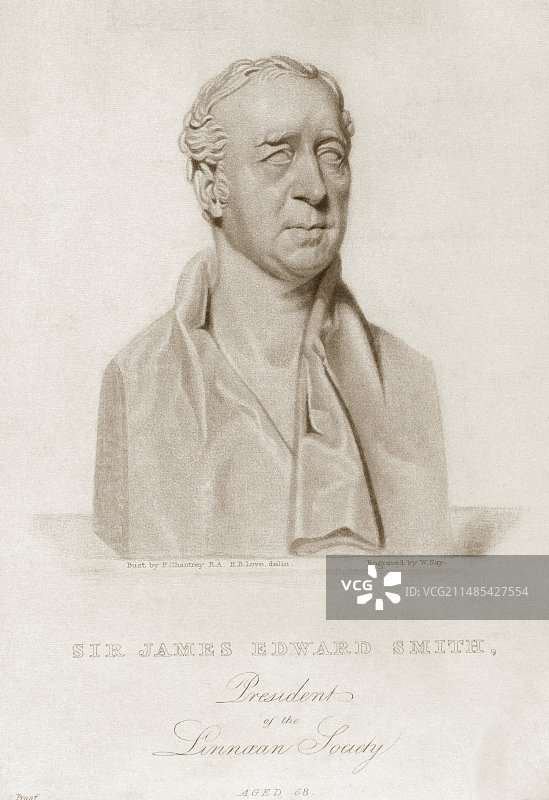 英国植物学家詹姆斯·史密斯爵士图片素材