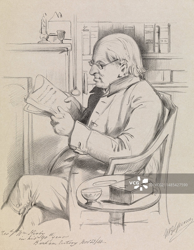 英国昆虫学家威廉·柯比图片素材