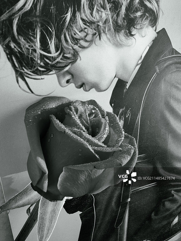 创意作品玫瑰与人图片素材