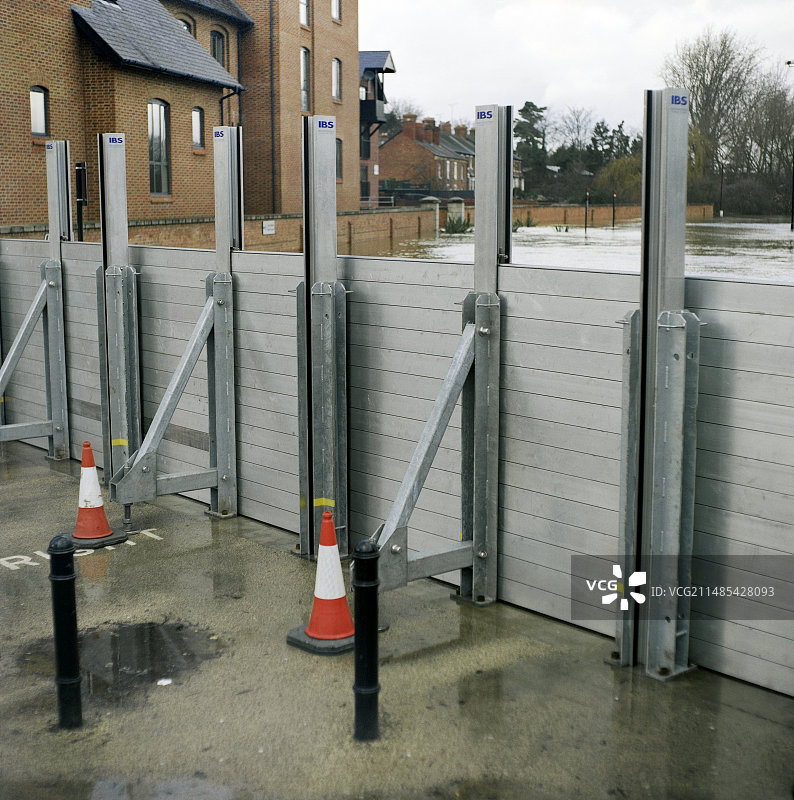 英国什罗普郡的防洪堤图片素材