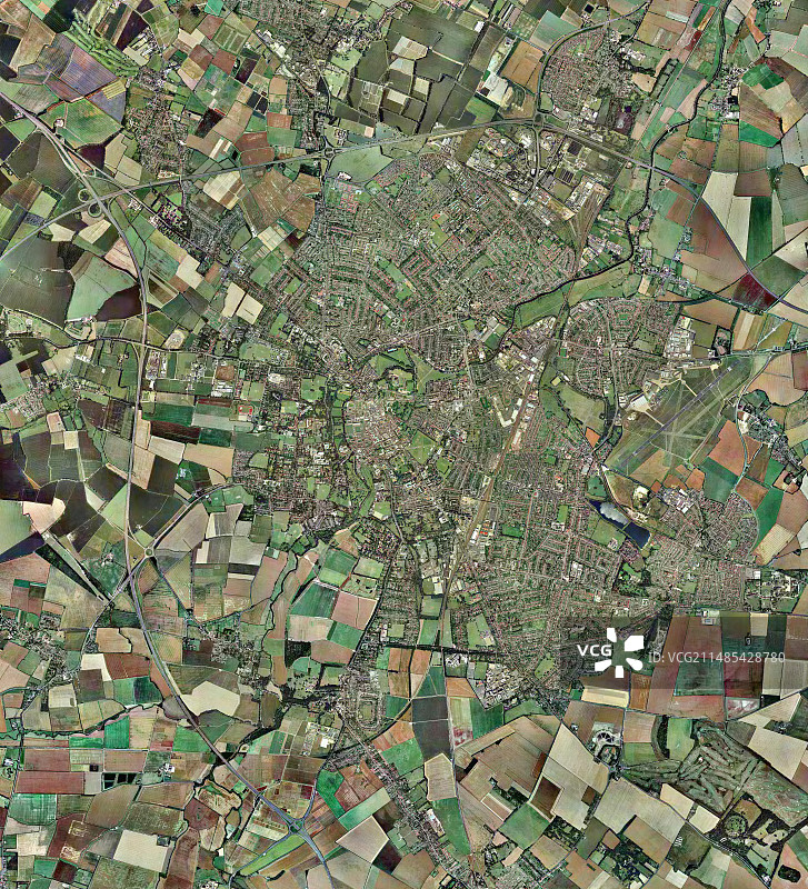 英国剑桥鸟瞰图图片素材