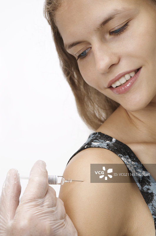 流感疫苗接种图片素材