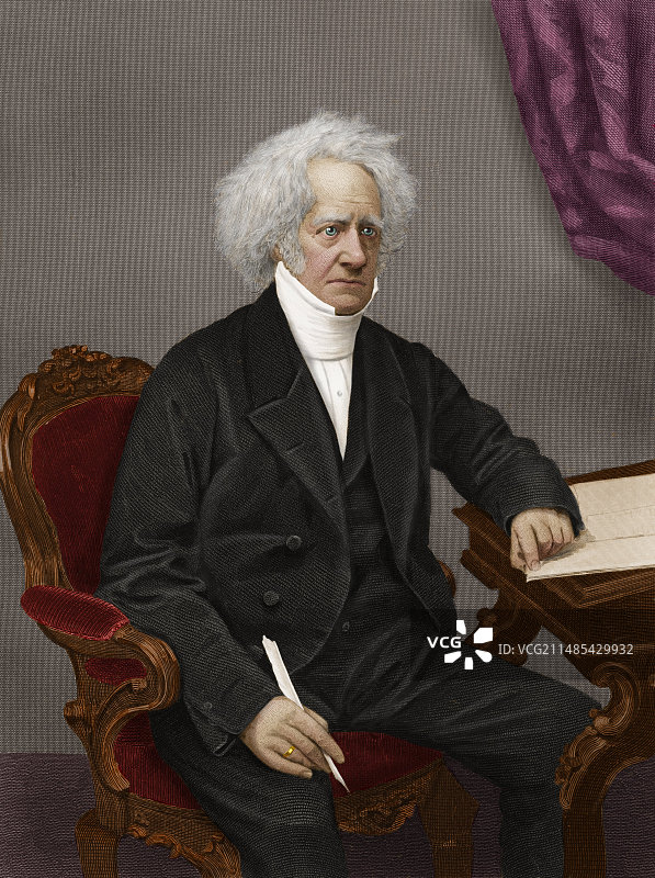 英国天文学家约翰·赫歇尔图片素材