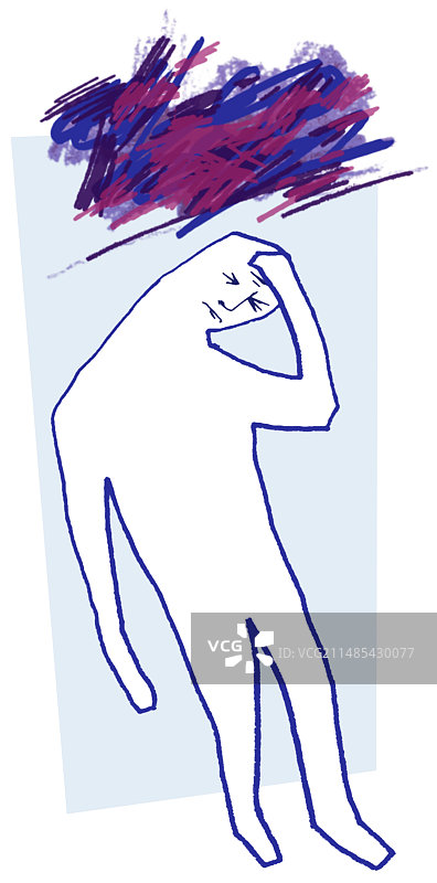 抑郁症概念艺术作品图片素材