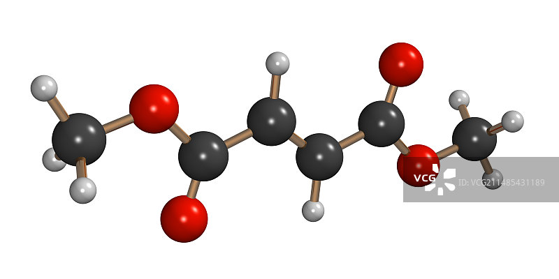 富马酸二甲酯过敏原分子图片素材