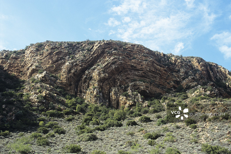 褶皱岩层图片素材