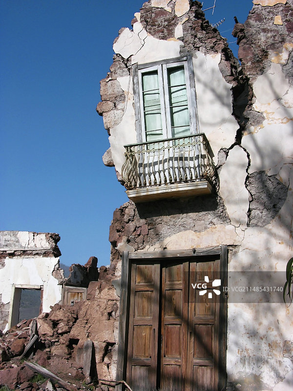 地震破坏图片素材