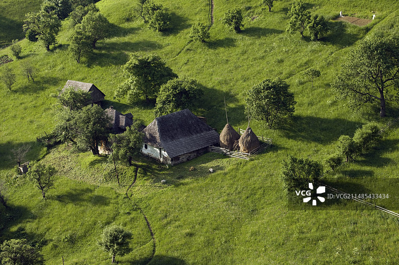 罗马尼亚传统农场图片素材