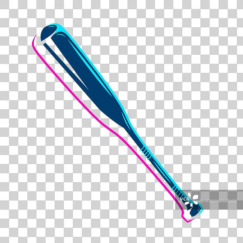 棒球棍波普艺术logo运动彩色设计图片素材